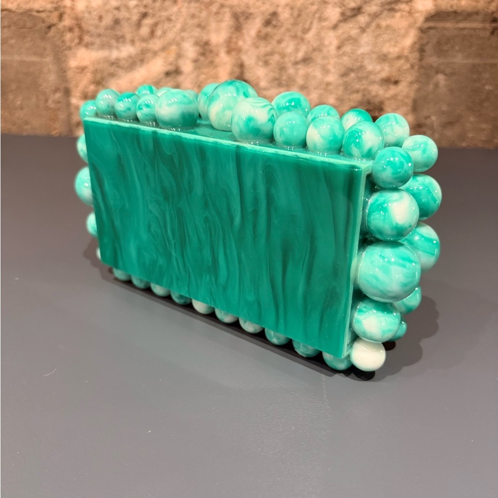 Acrylic Clutch in Jade